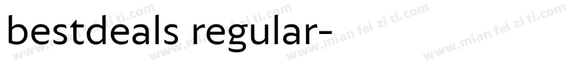 bestdeals regular字体转换